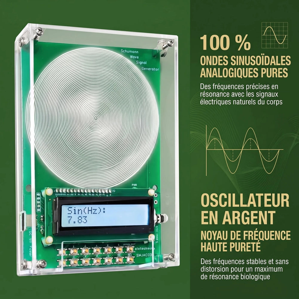 Ondes sinusoïdales analogiques pures – oscillateur en argent